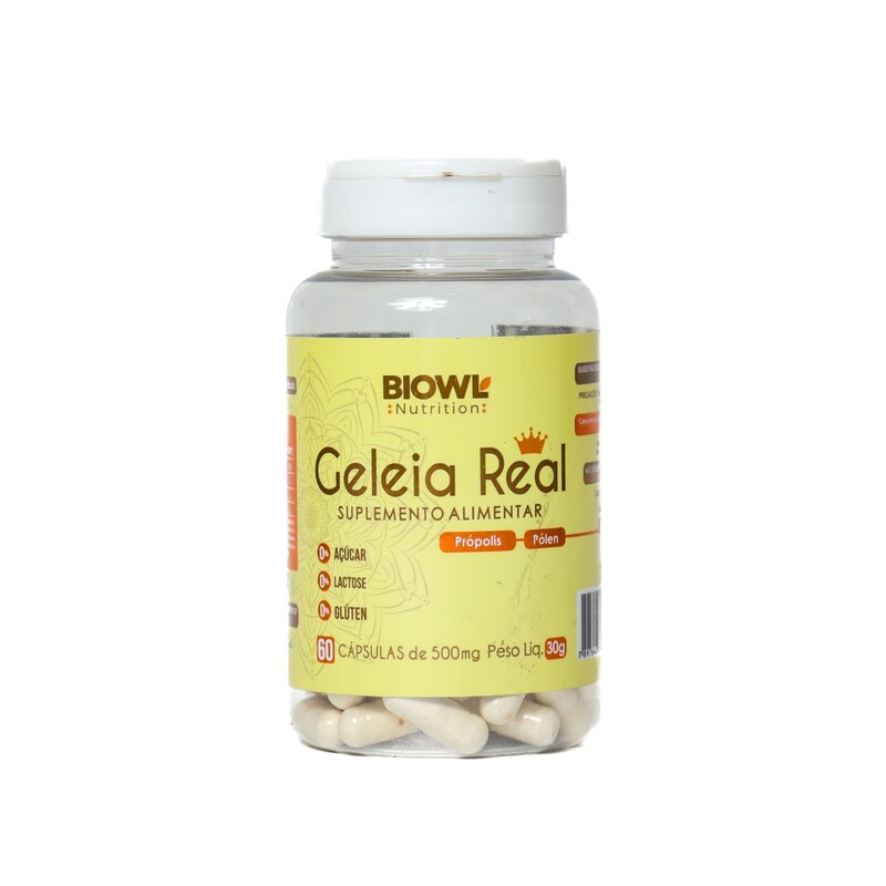 Geleia Real - 60 cápsulas de 500mg