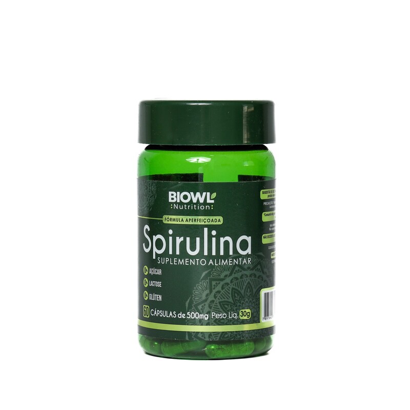 Spirulina - 60cápsulas de 500mg
